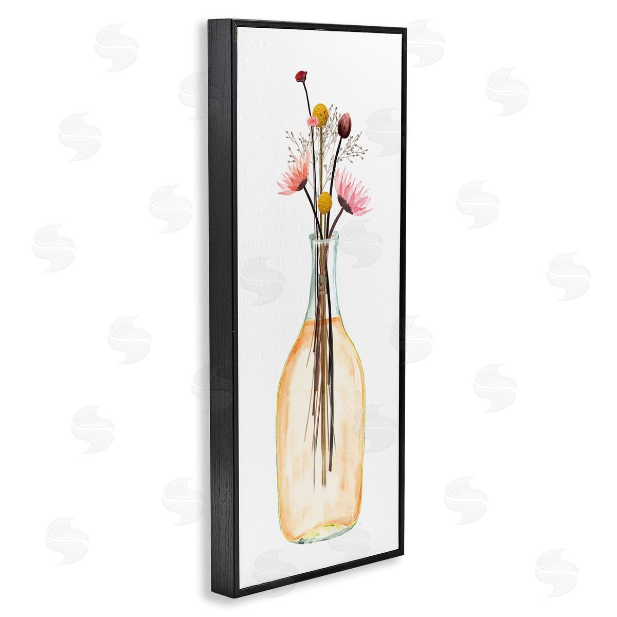 Susan Jill Minimal Flower Bouquet Arrangement Glass Jar Illustration