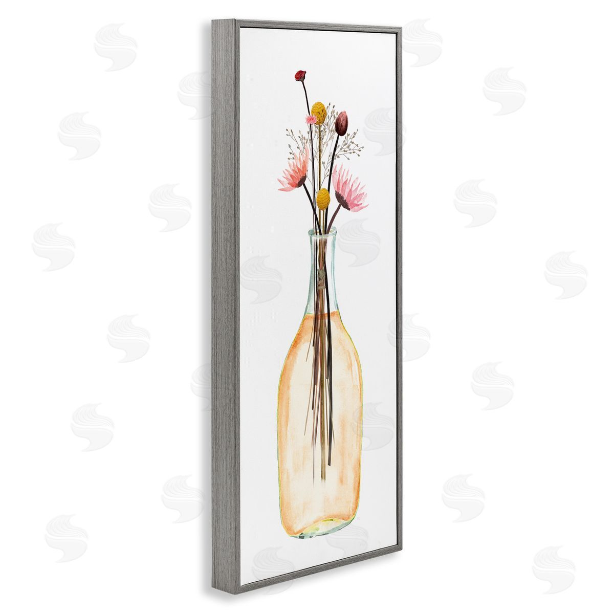 Susan Jill Minimal Flower Bouquet Arrangement Glass Jar Illustration