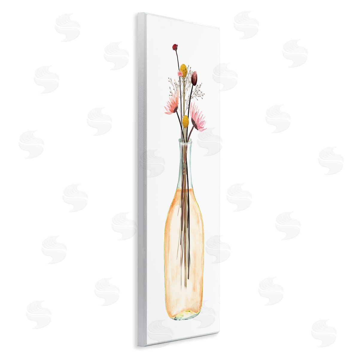 Susan Jill Minimal Flower Bouquet Arrangement Glass Jar Illustration