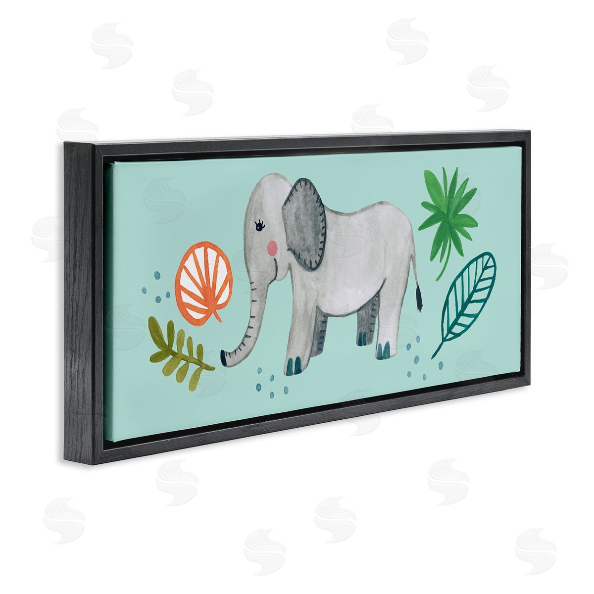 Heather Strianese Cute Whimsical Elephant Plant Botanical Illustration