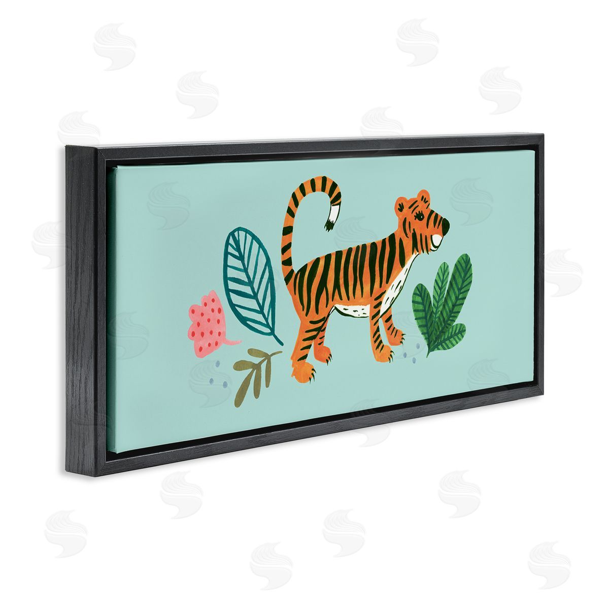 Heather Strianese Adorable Orange Tiger Leaves Plants Illustration Design
