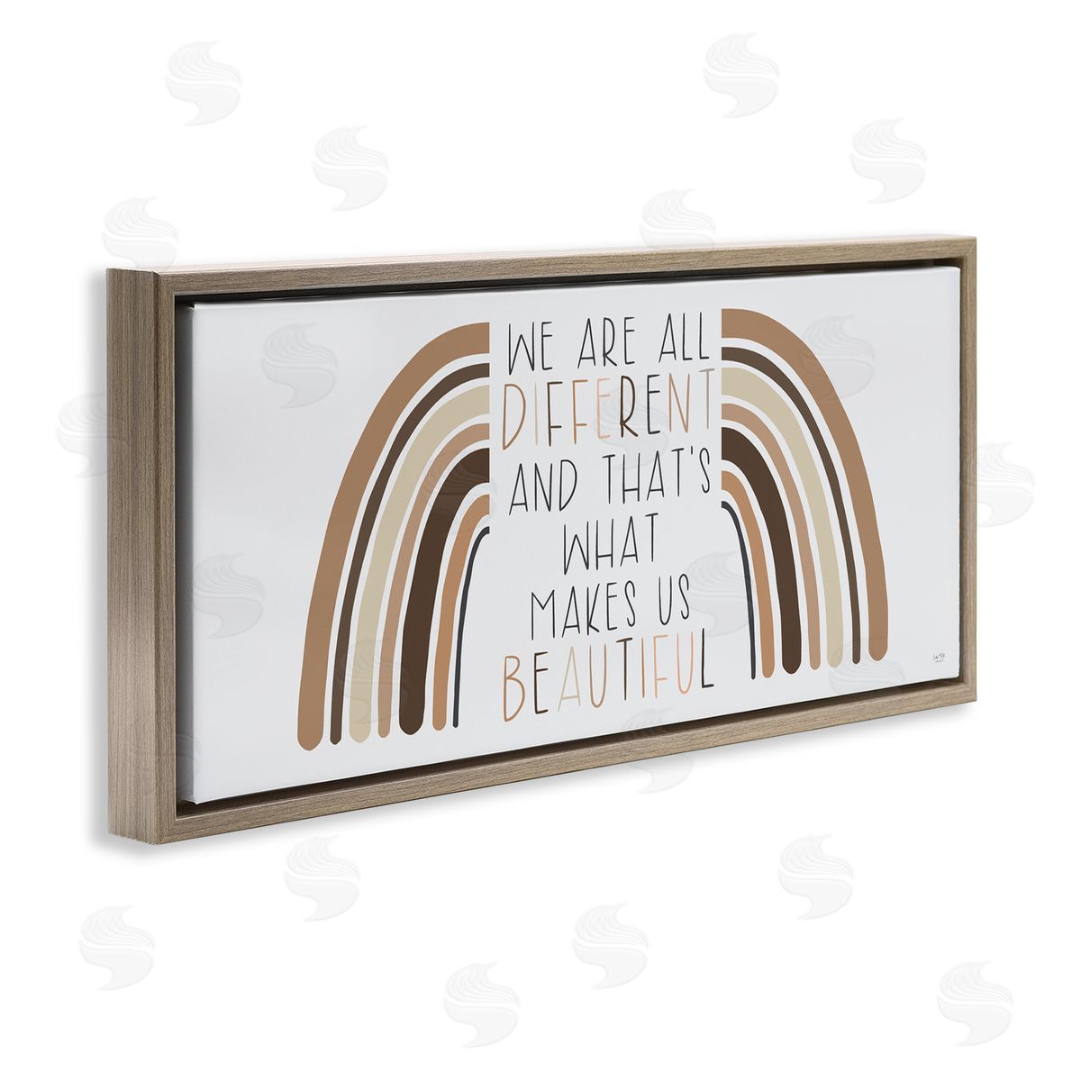 Lux + Me Designs Diffe_siderent Is Beautiful Motivational Quote Neutral Tone Rainbow