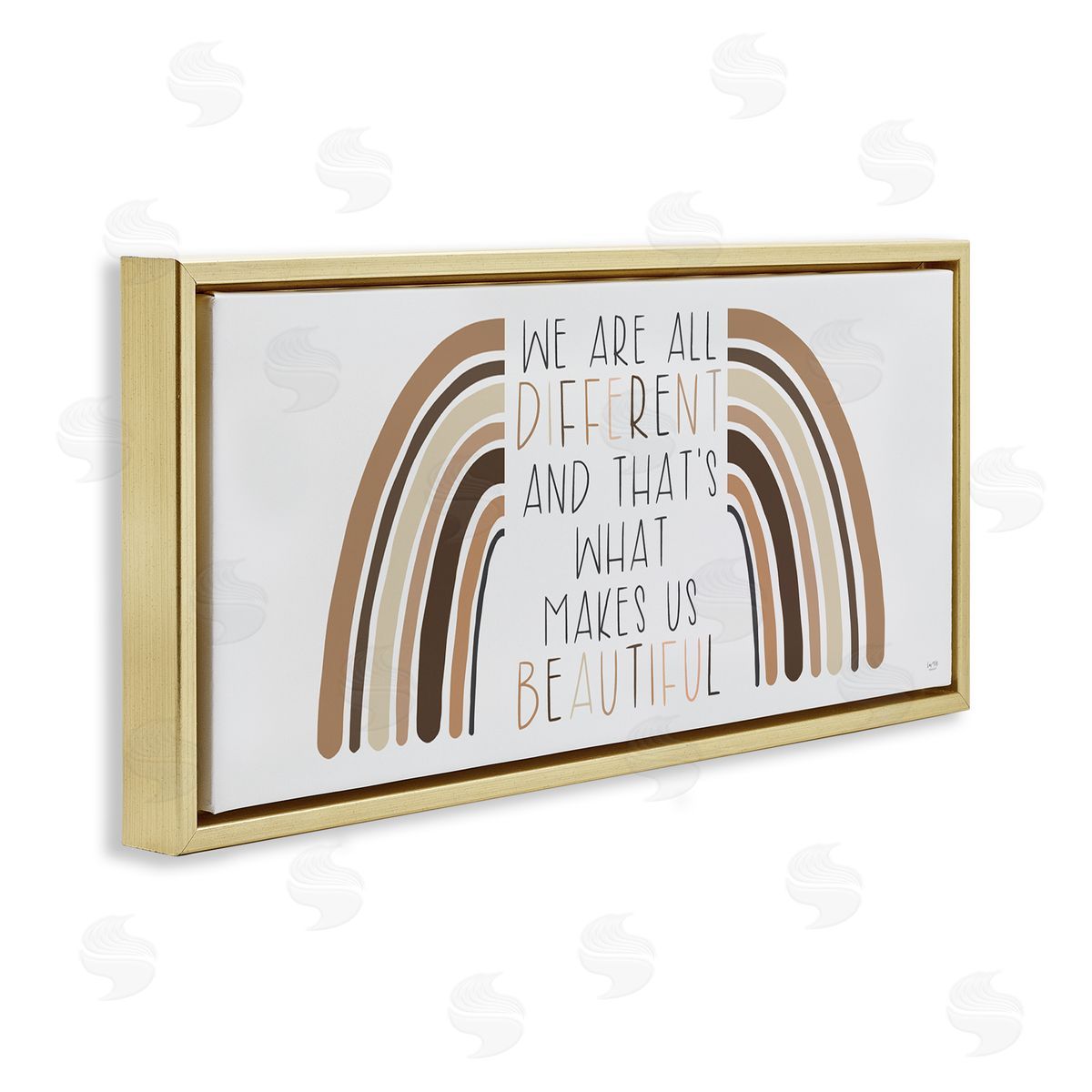 Lux + Me Designs Diffe_siderent Is Beautiful Motivational Quote Neutral Tone Rainbow