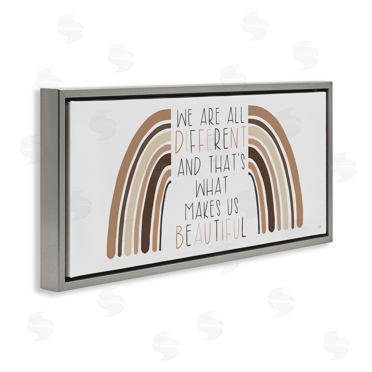 Lux + Me Designs Diffe_siderent Is Beautiful Motivational Quote Neutral Tone Rainbow