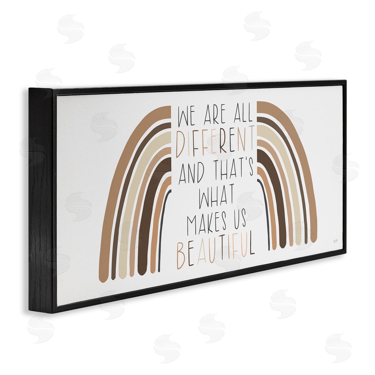 Lux + Me Designs Diffe_siderent Is Beautiful Motivational Quote Neutral Tone Rainbow