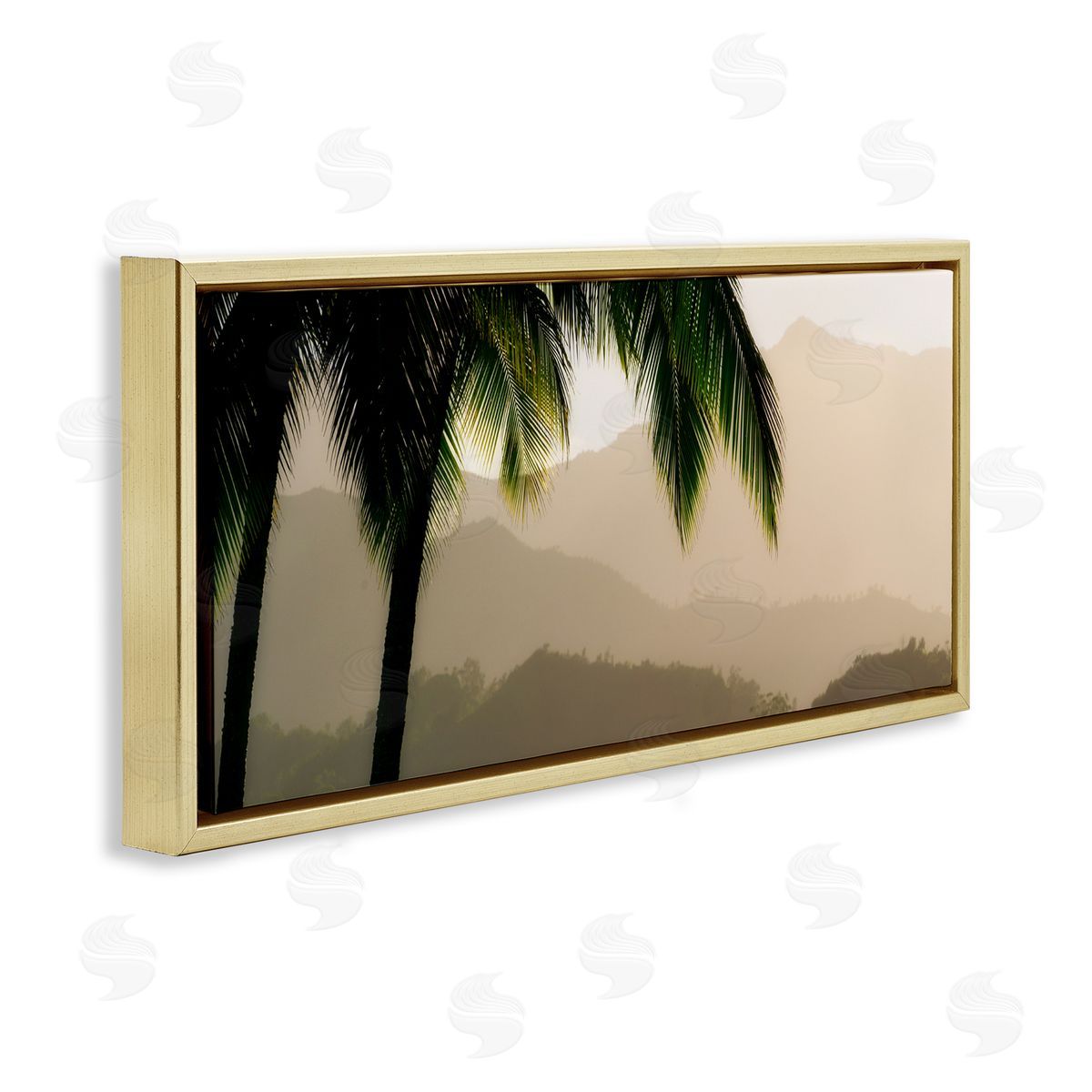 Dennis fr_sideates Tropical Palm Tree Overlooking Sunlit Mountain Valley