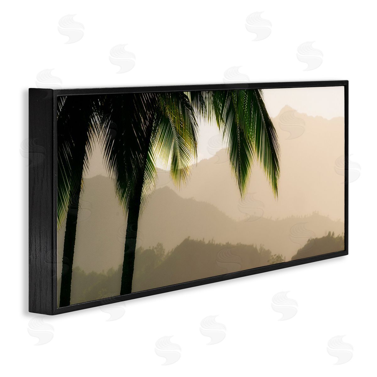 Dennis fr_sideates Tropical Palm Tree Overlooking Sunlit Mountain Valley