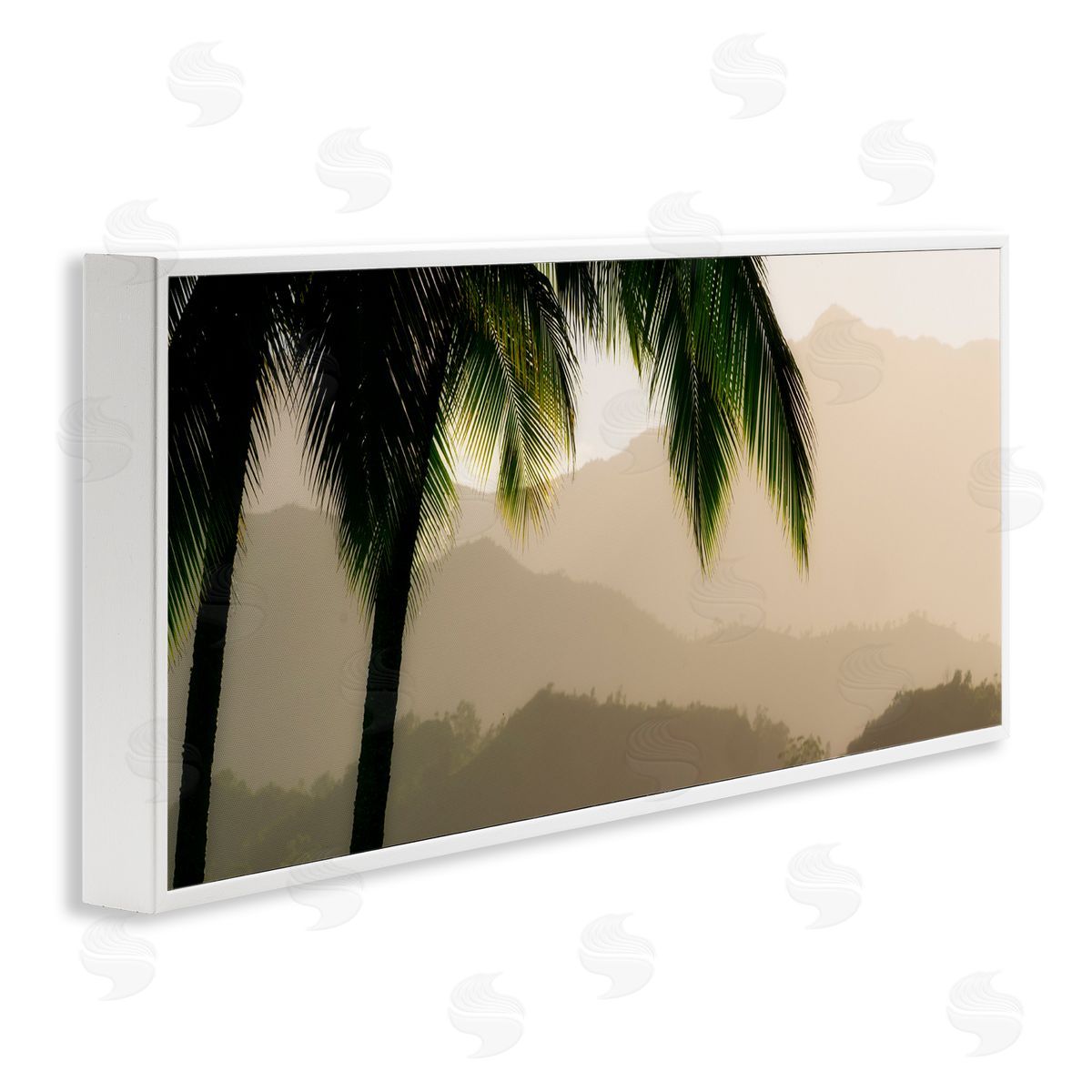 Dennis fr_sideates Tropical Palm Tree Overlooking Sunlit Mountain Valley