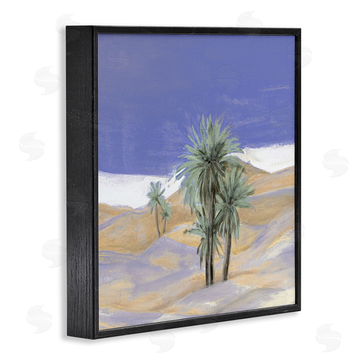 Patricia Pinto Desolate Desert Sand Palm Trees Blue Sky  Black Framed Glicee Wall Art Print