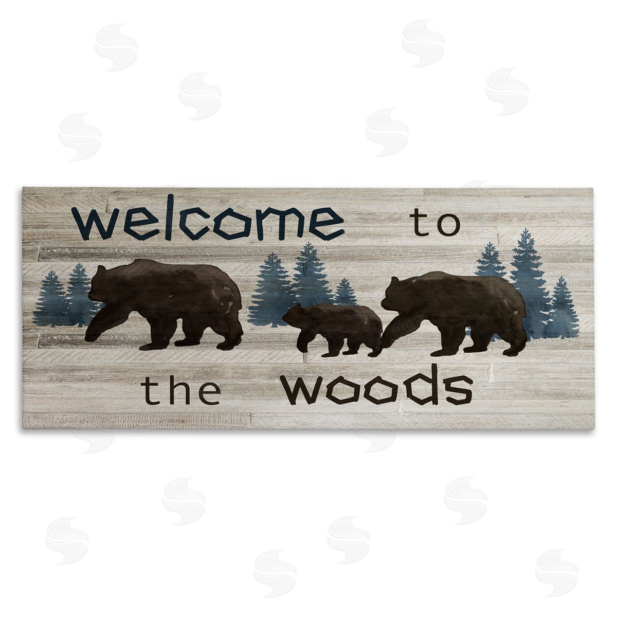 Nan Welcome To Wood Rustic Bears Forest Design