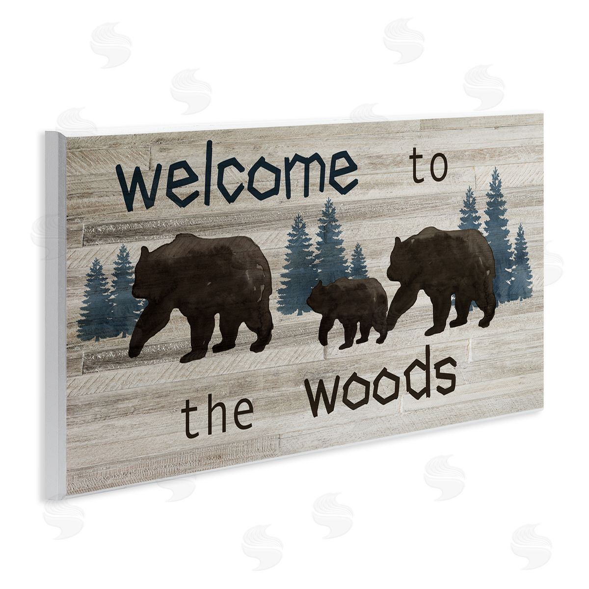 Nan Welcome To Wood Rustic Bears Forest Design