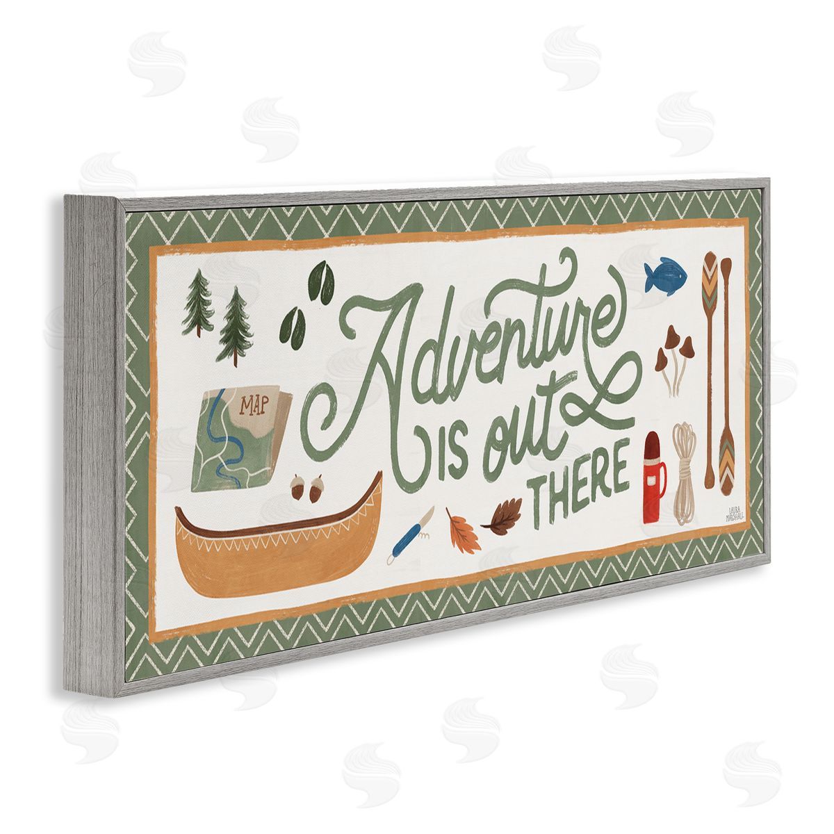 Laura Marshall Adventure Out There Calligraphy Sign Autumn Cabin Theme