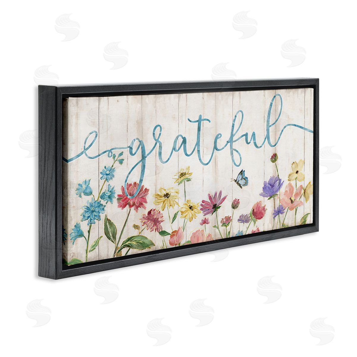 Nan Grateful Sentiment Spring Wildflower Garden Blue Butterfly