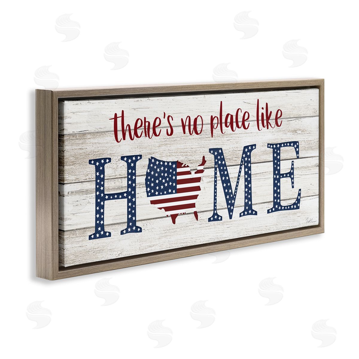 Natalie Carpentieri Patriotic There's No Place Like Home Phrase Americana