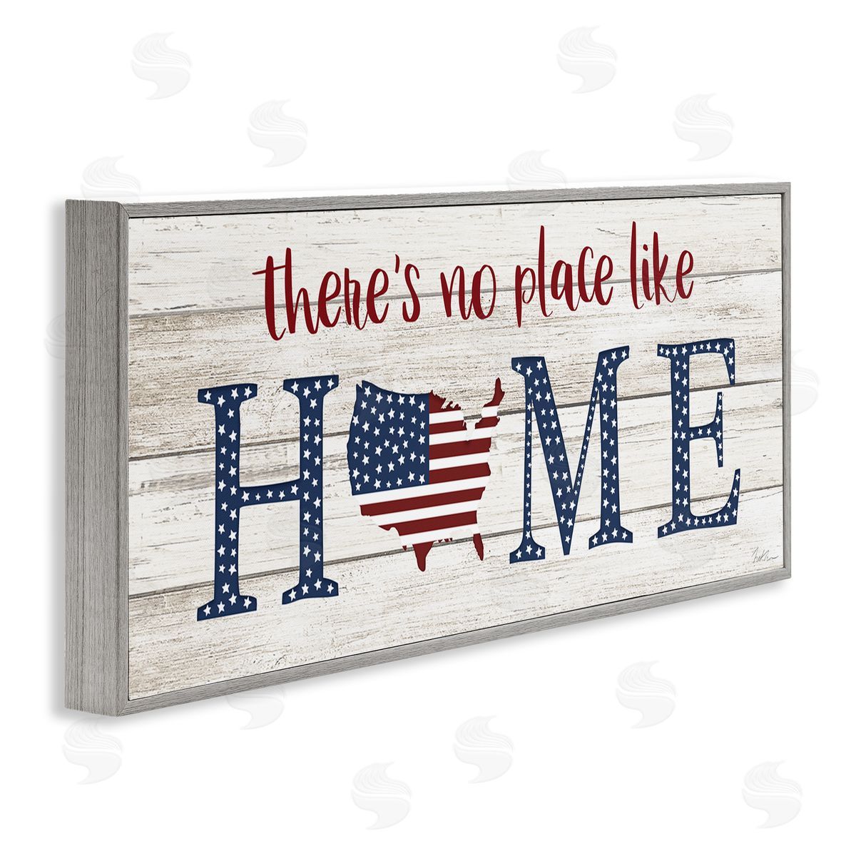 Natalie Carpentieri Patriotic There's No Place Like Home Phrase Americana