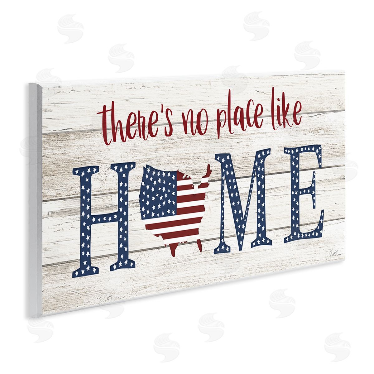 Natalie Carpentieri Patriotic There's No Place Like Home Phrase Americana