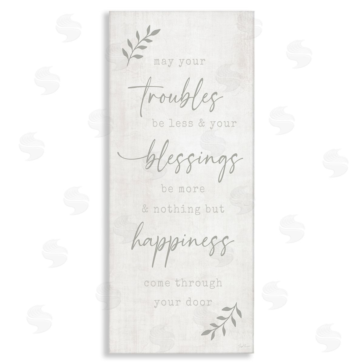 Natalie Carpentieri Troubles Less Blessings More Motivational Phrase Plant Leaves