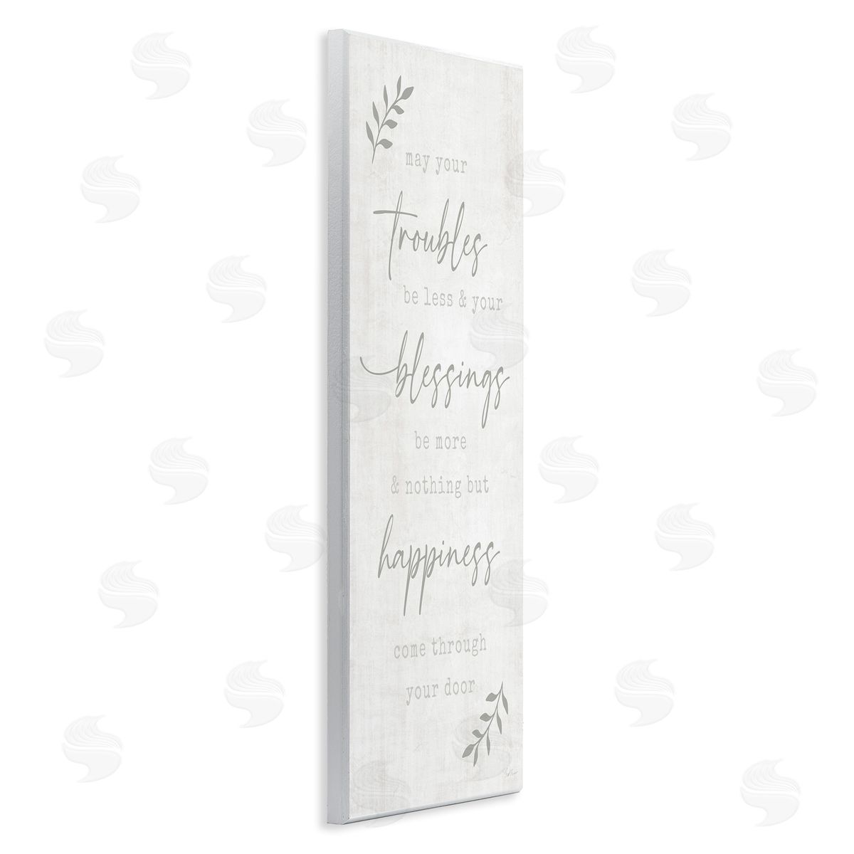 Natalie Carpentieri Troubles Less Blessings More Motivational Phrase Plant Leaves