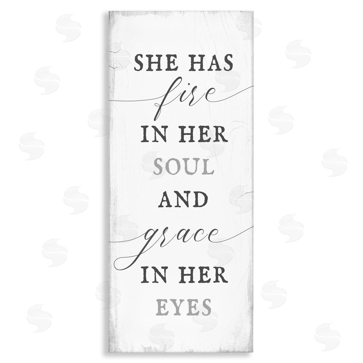 Stupell Studio She has Fire in Her Soul Motivational Girl Power