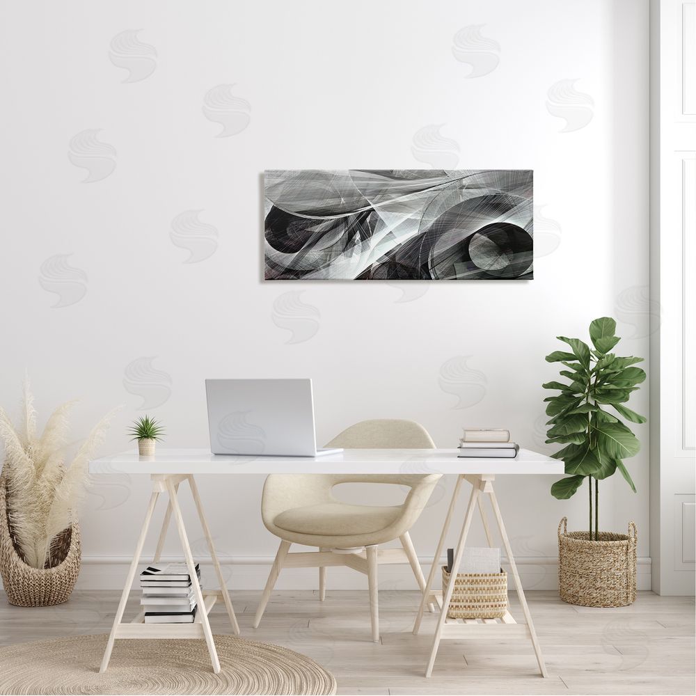 Alpenglow Workshop Monochrome Abstract Shapes Dense Geometric Circular Lines