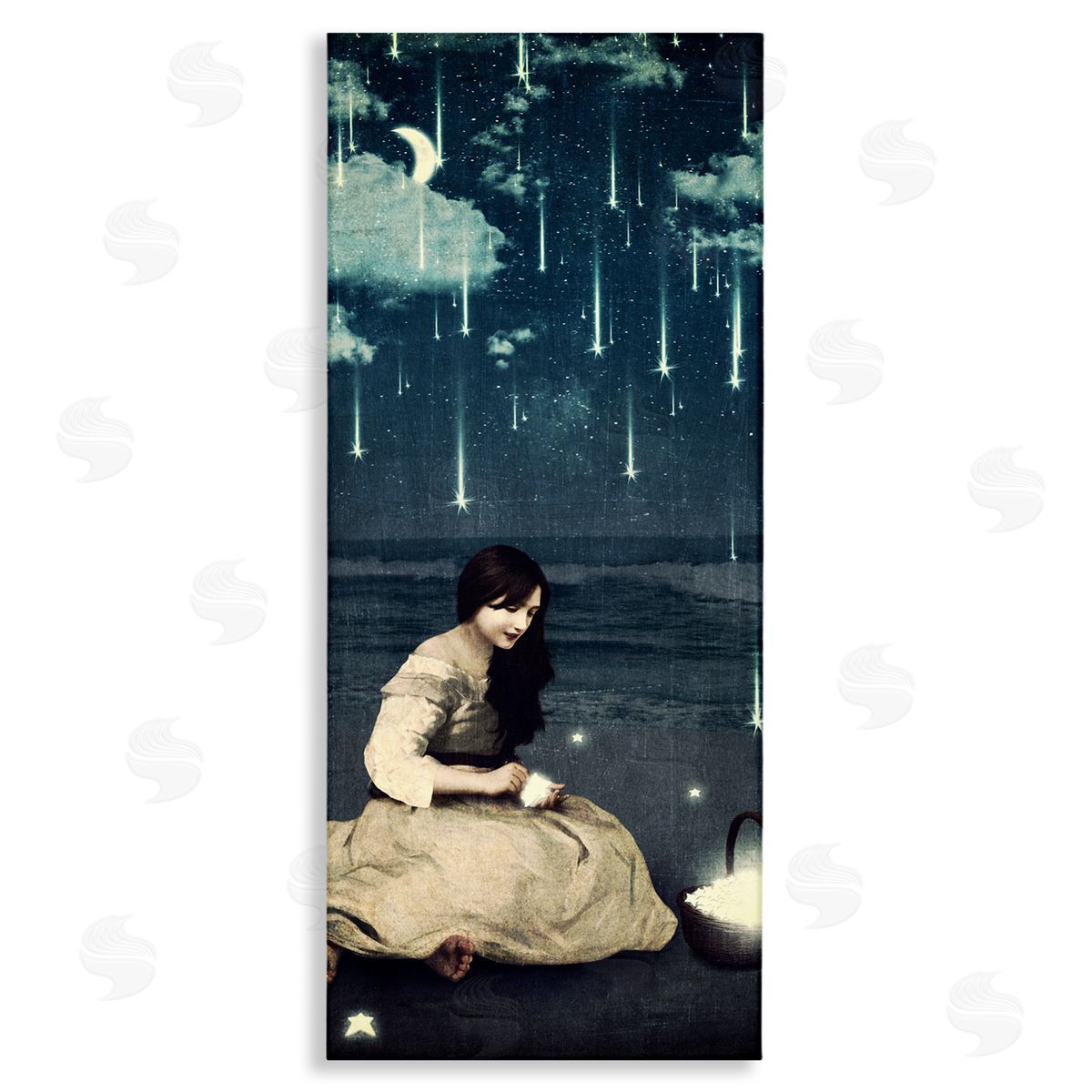 Paula Belle Flores Raining Meteorites Stars Nighttime Moon Woman Scene