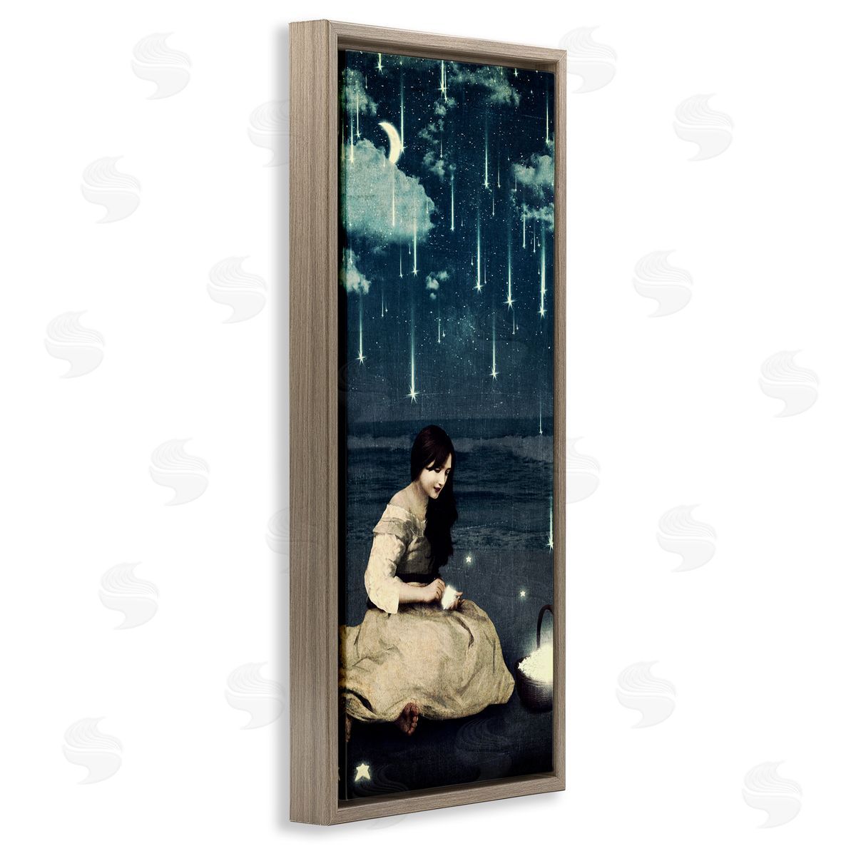 Paula Belle Flores Raining Meteorites Stars Nighttime Moon Woman Scene