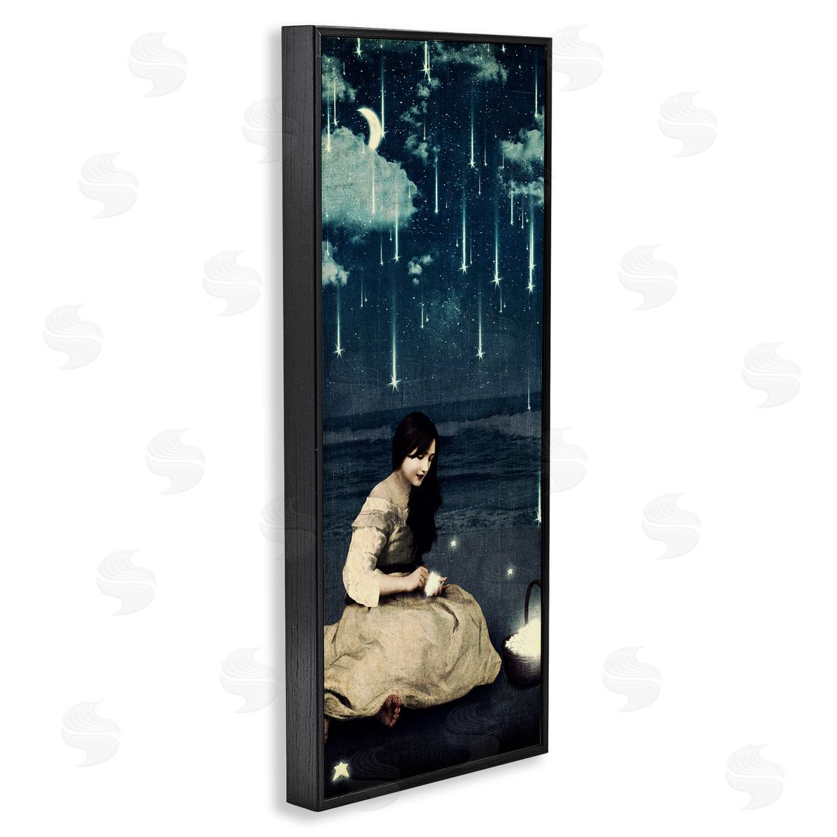 Paula Belle Flores Raining Meteorites Stars Nighttime Moon Woman Scene