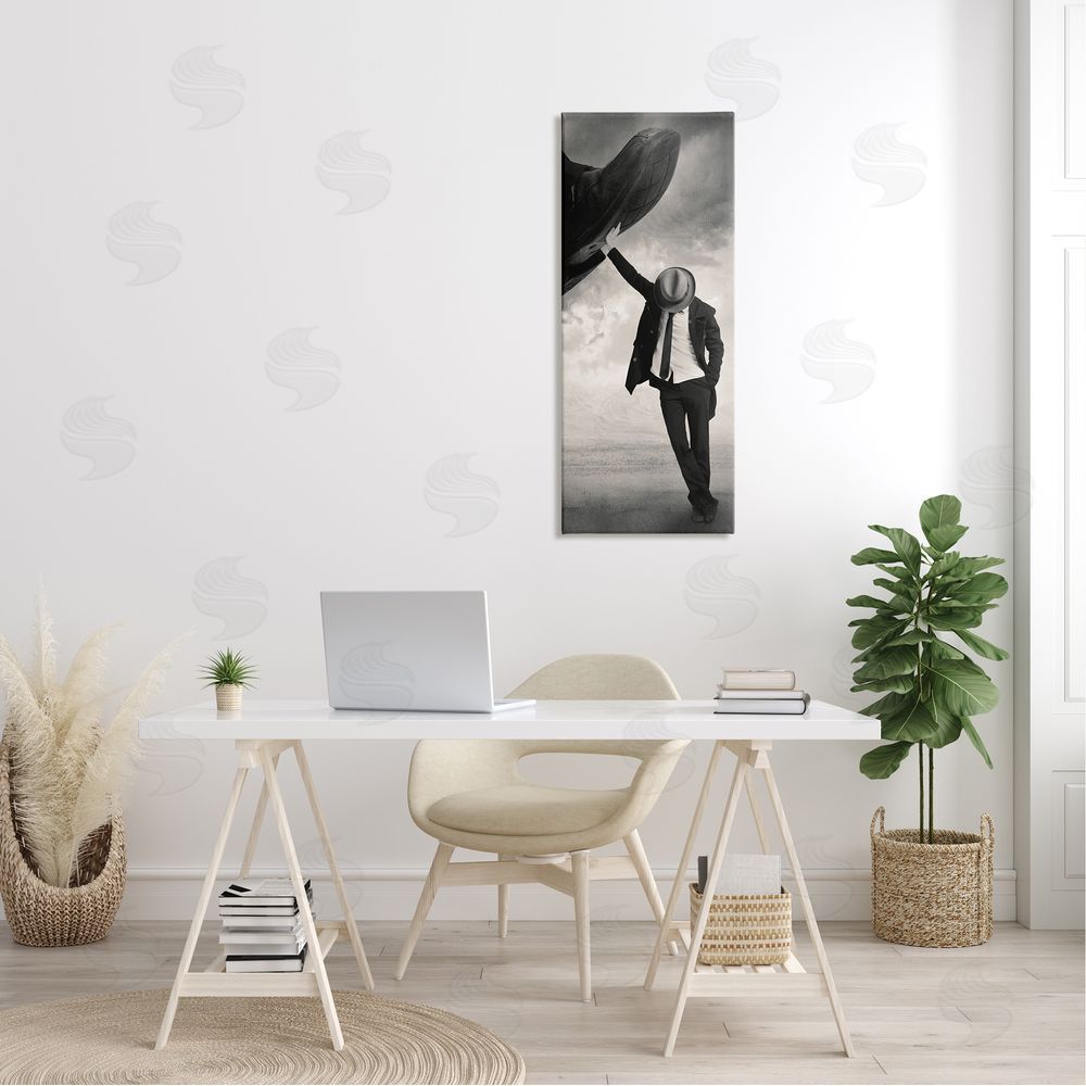 Tommy Ingberg Monochrome Suit Tie Photography Cloudy Sky Hand Shoe