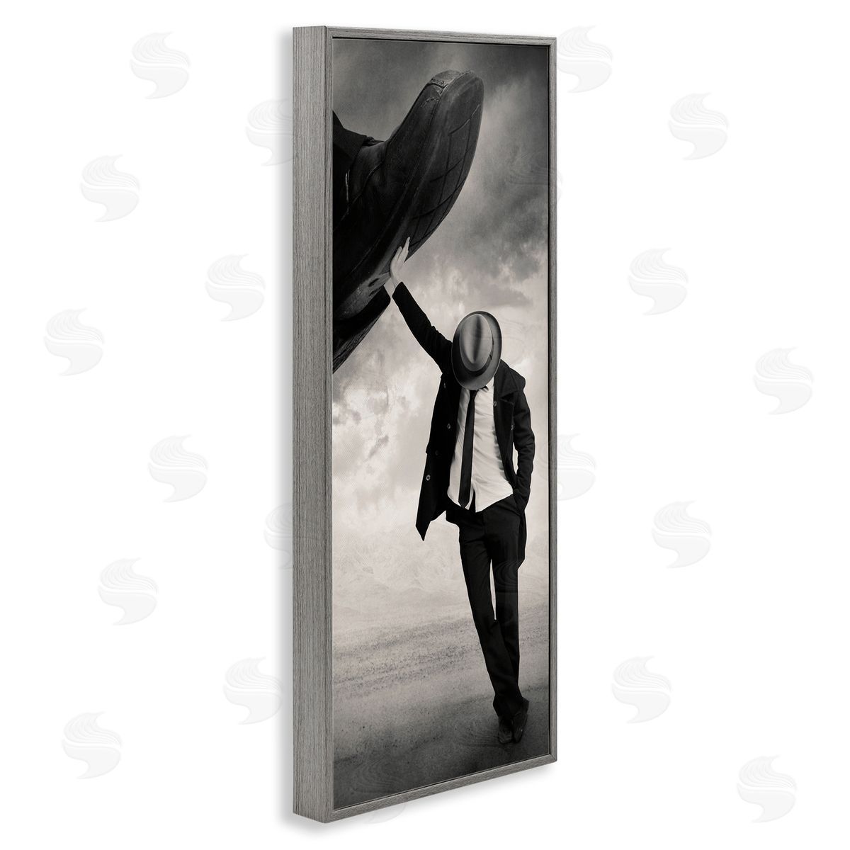 Tommy Ingberg Monochrome Suit Tie Photography Cloudy Sky Hand Shoe