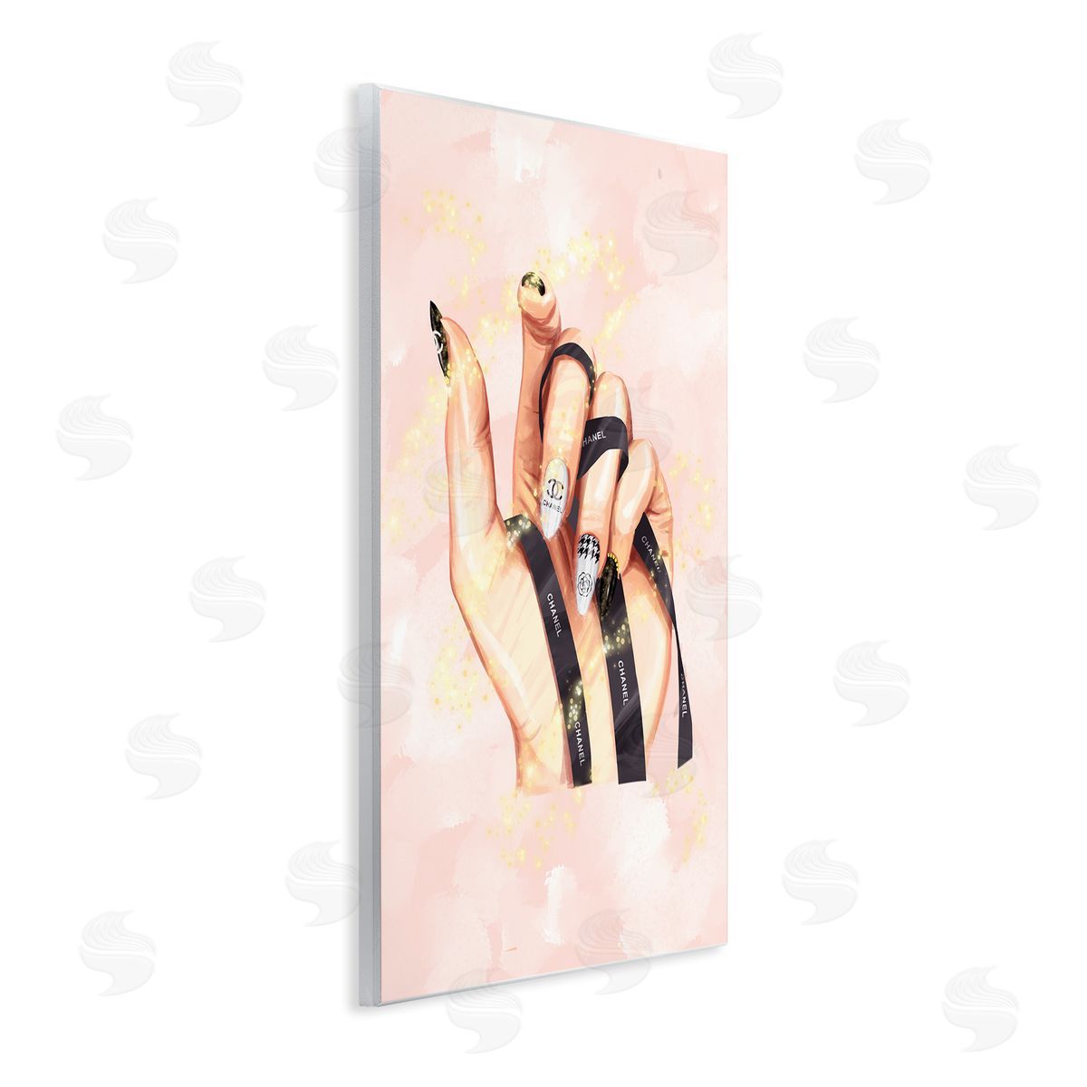 Ziwei Li Glam Nail Polish Hand Fashion Stars Wall Plaque Art Print