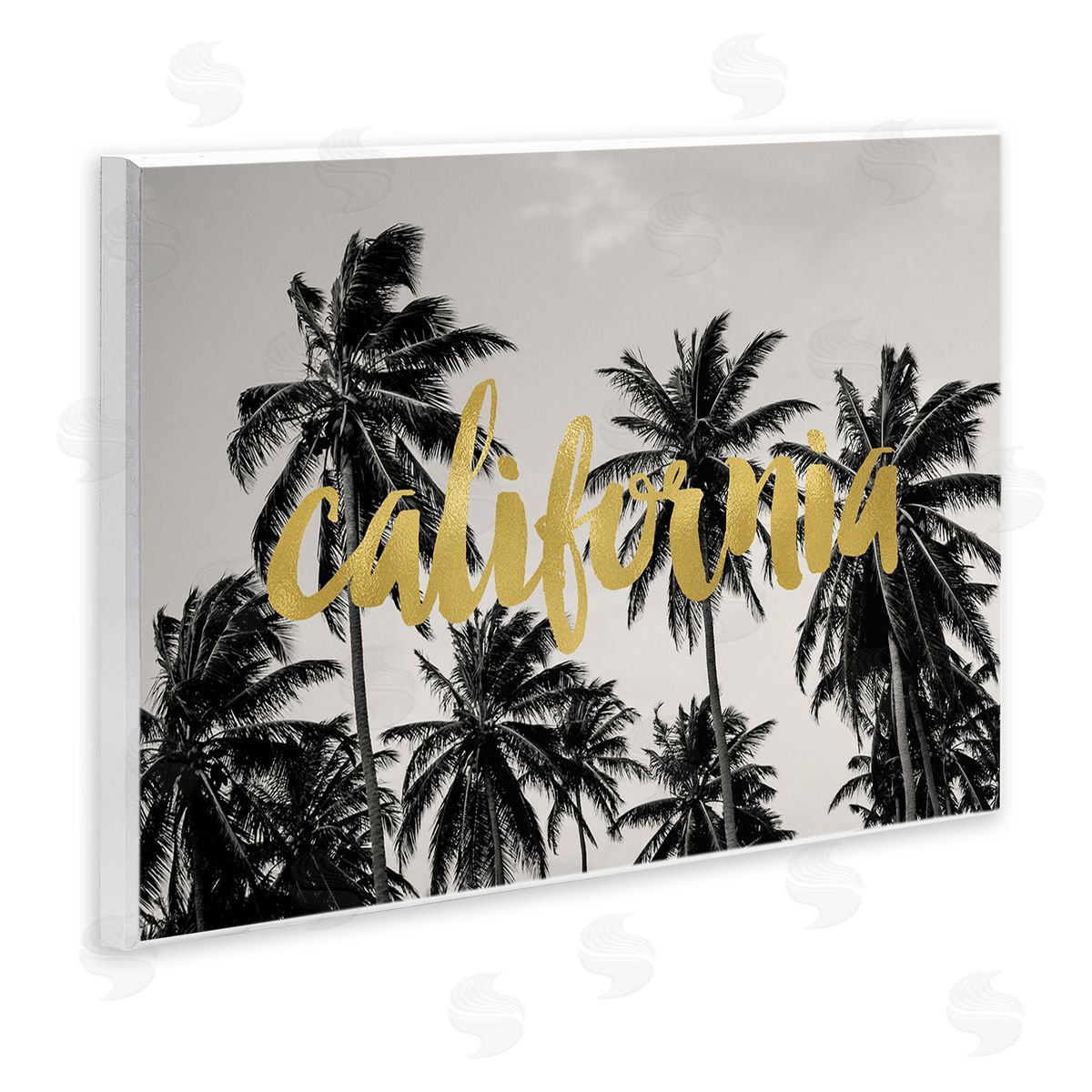 Amy Brinkman California Glam Typography Tropical Tree Foliage  Wall Plaque Art Print