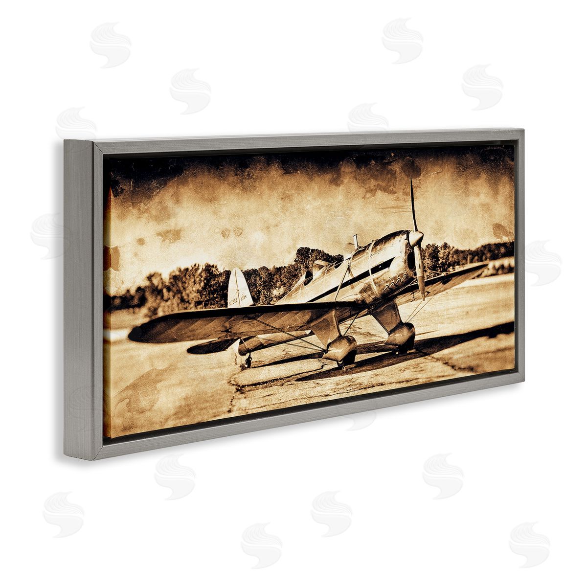 John Slemp Vintage Propeller Airplane Aircraft Sepia Photography