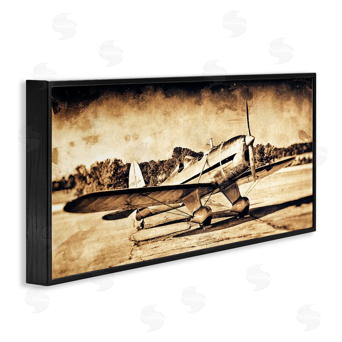 John Slemp Vintage Propeller Airplane Aircraft Sepia Photography