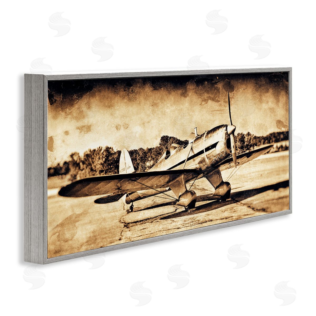 John Slemp Vintage Propeller Airplane Aircraft Sepia Photography