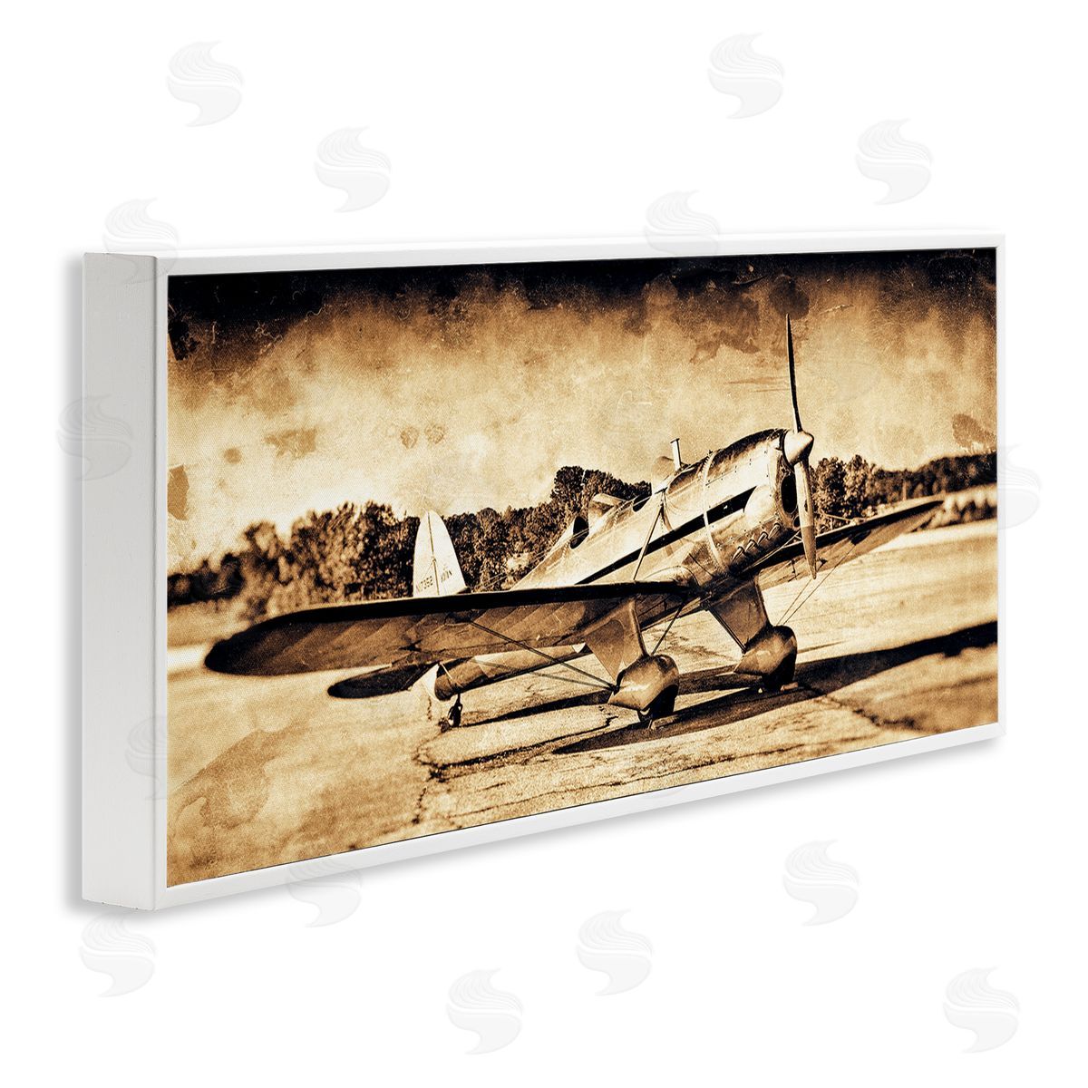 John Slemp Vintage Propeller Airplane Aircraft Sepia Photography