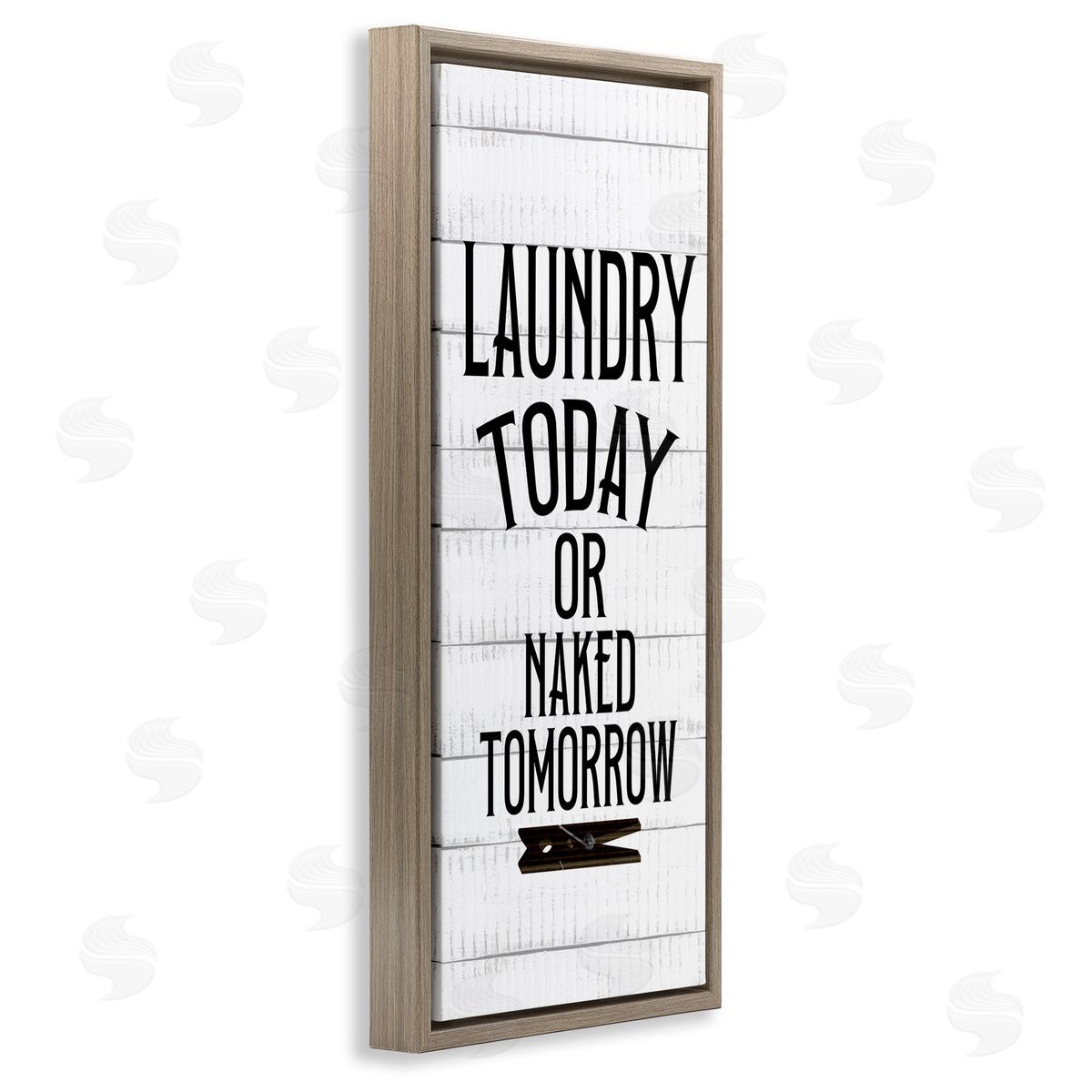 Kim Allen Laundry Today Naked Tomorrow Quote Text Grain Pattern
