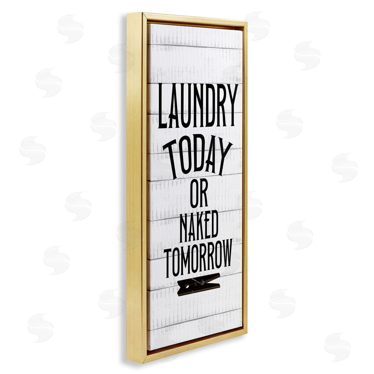 Kim Allen Laundry Today Naked Tomorrow Quote Text Grain Pattern
