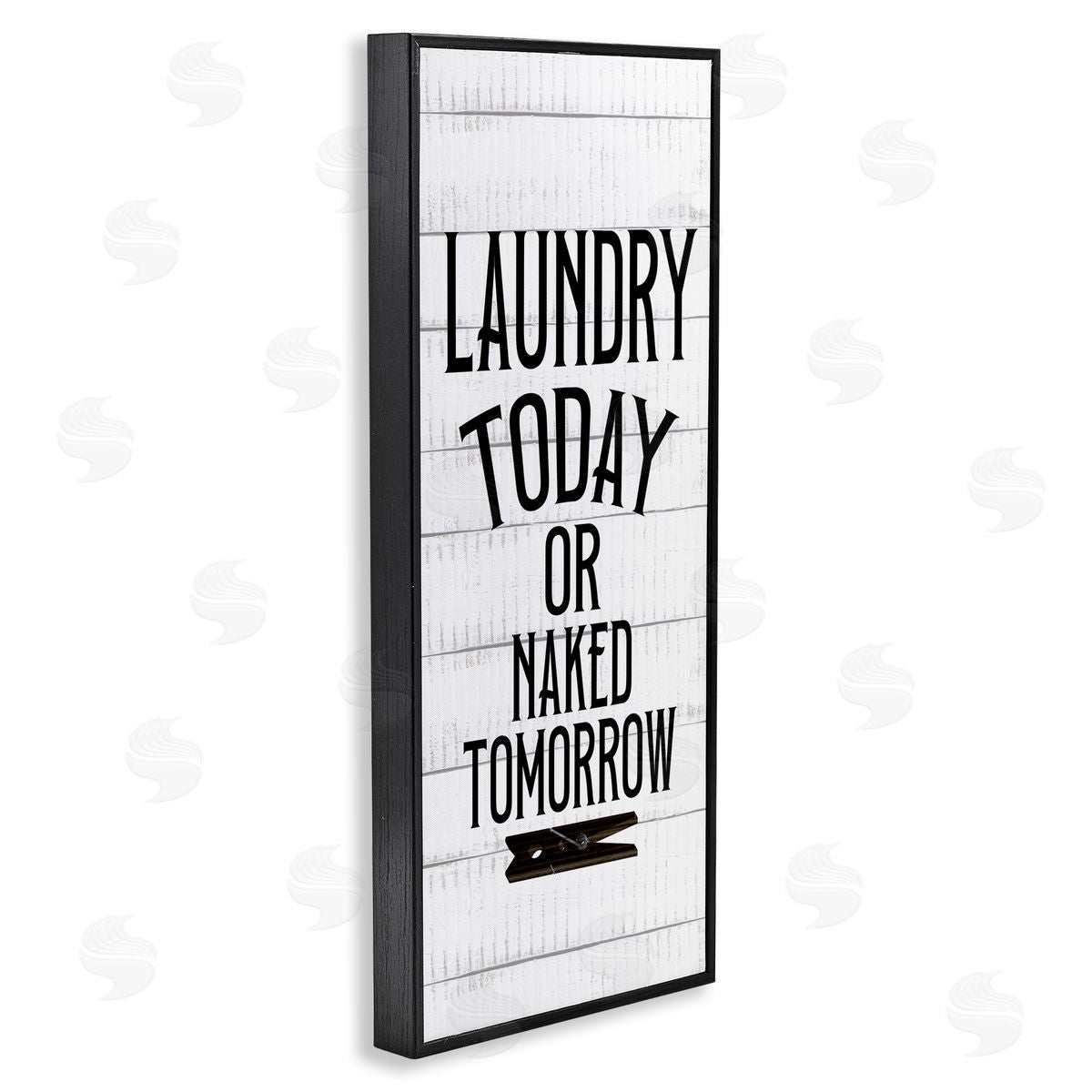 Kim Allen Laundry Today Naked Tomorrow Quote Text Grain Pattern