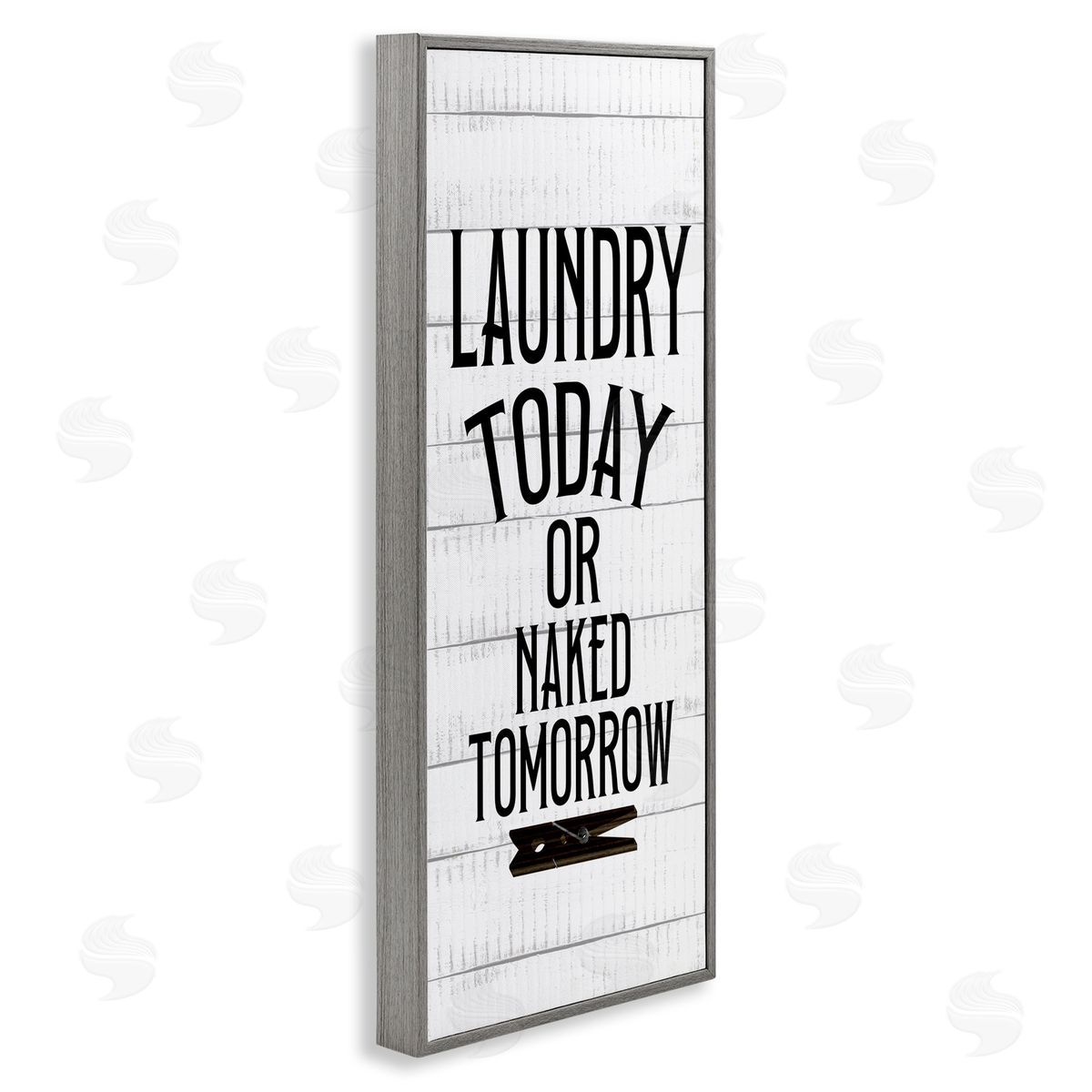 Kim Allen Laundry Today Naked Tomorrow Quote Text Grain Pattern
