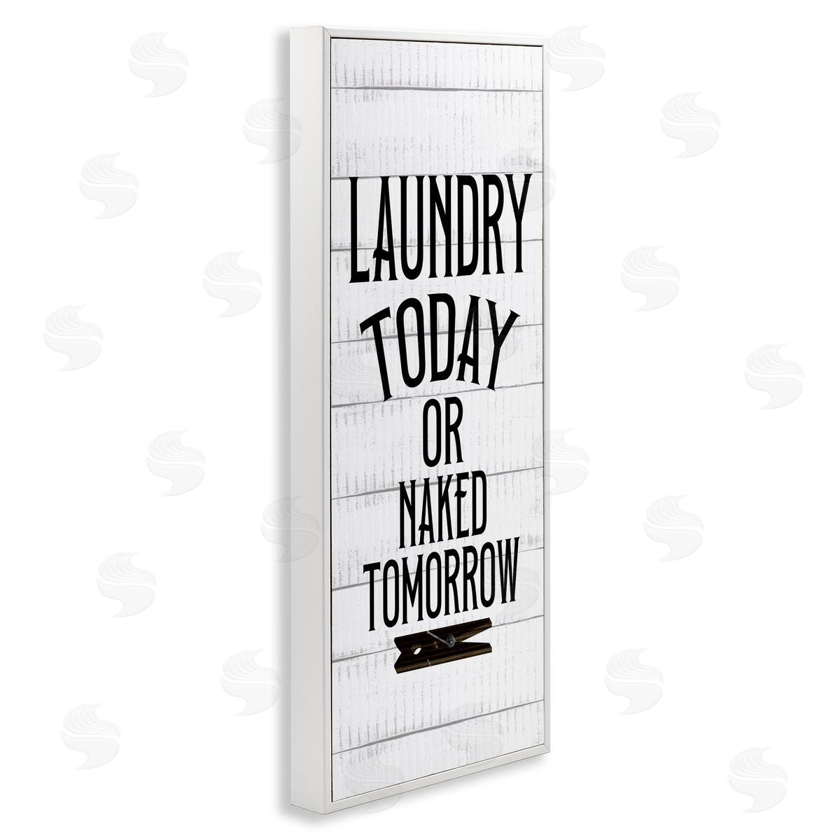 Kim Allen Laundry Today Naked Tomorrow Quote Text Grain Pattern