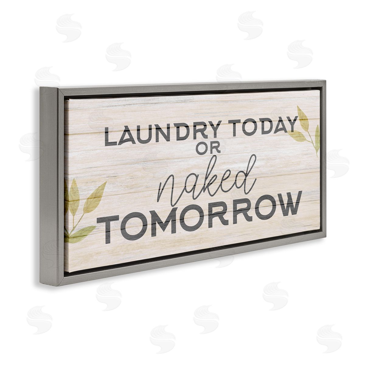 Kim Allen Botanical Laundry Sign Text Typography Funny Quote