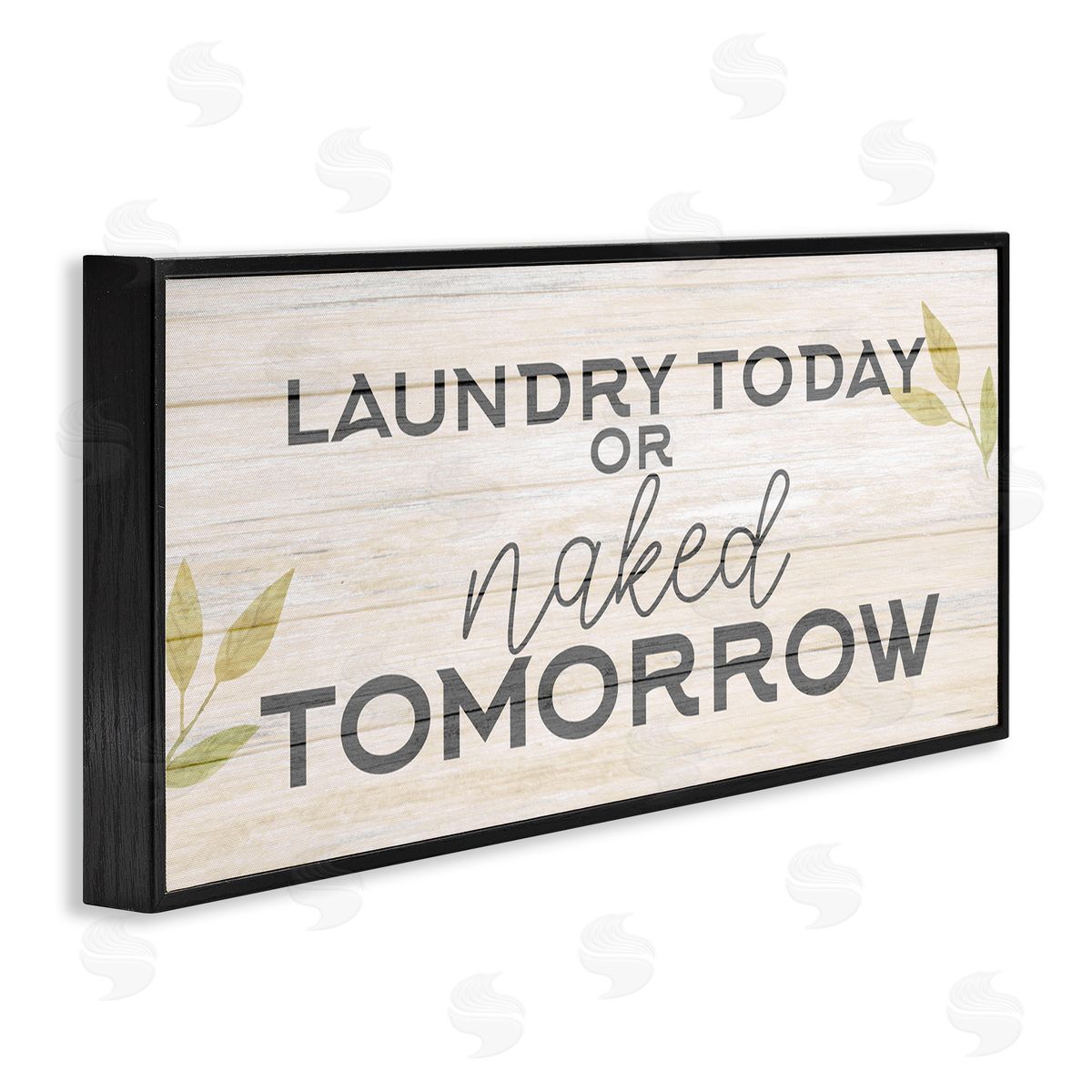 Kim Allen Botanical Laundry Sign Text Typography Funny Quote