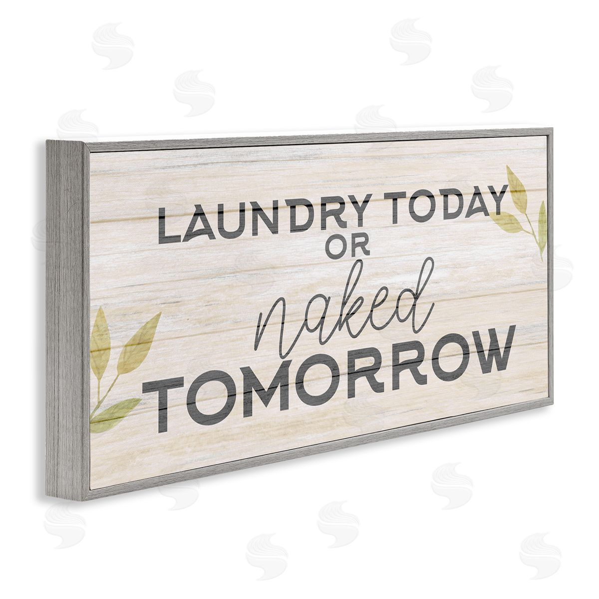 Kim Allen Botanical Laundry Sign Text Typography Funny Quote