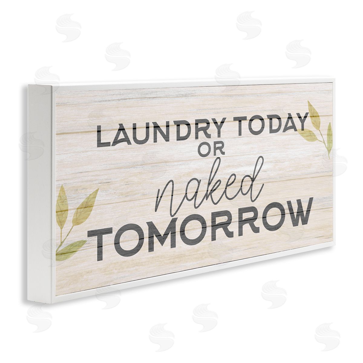 Kim Allen Botanical Laundry Sign Text Typography Funny Quote