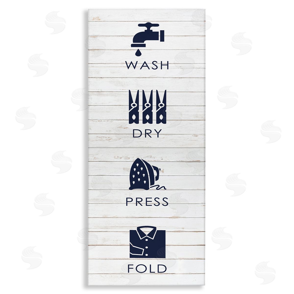 Melody Hogan Rustic Wash Dry Press Fold Laundry Text Quote