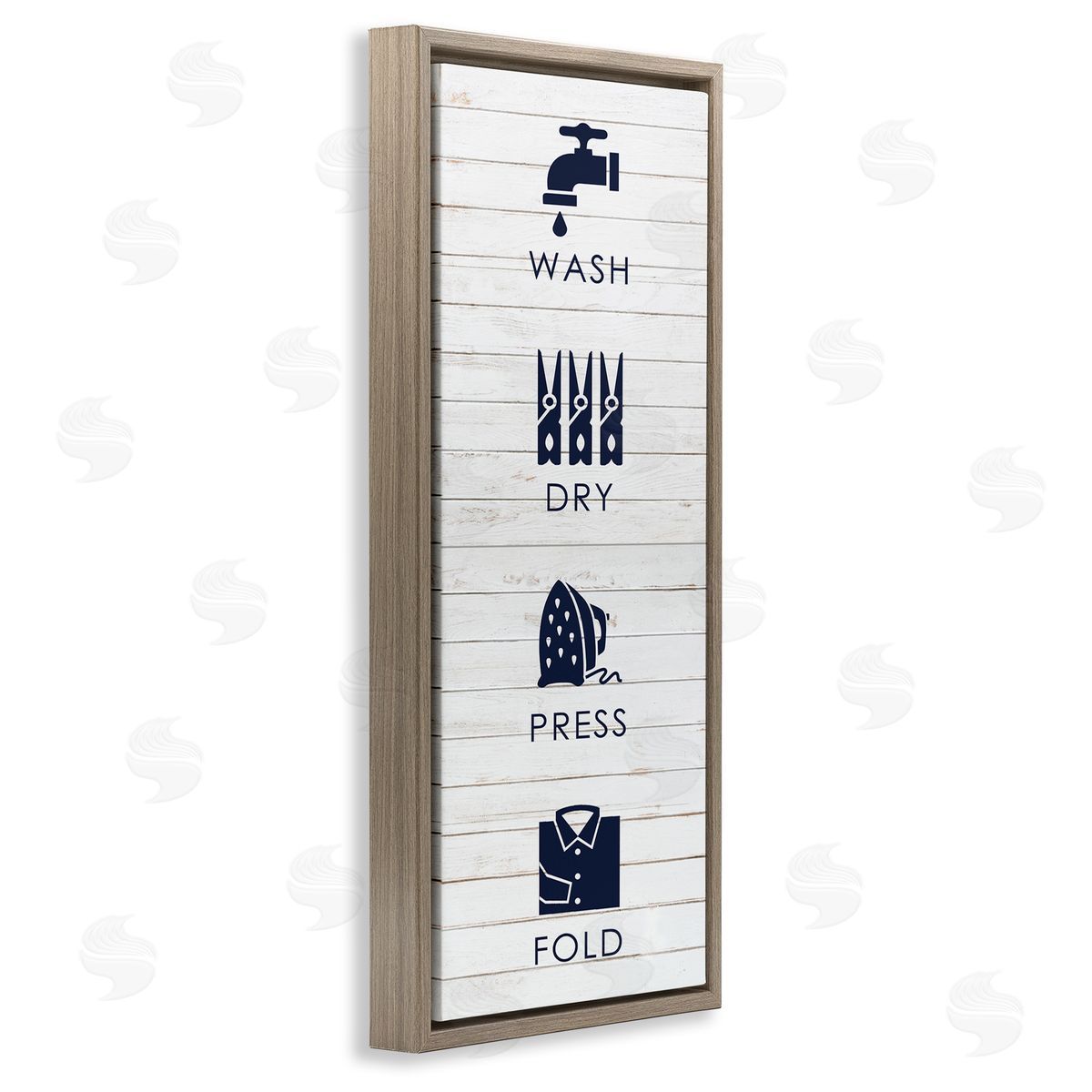 Melody Hogan Rustic Wash Dry Press Fold Laundry Text Quote