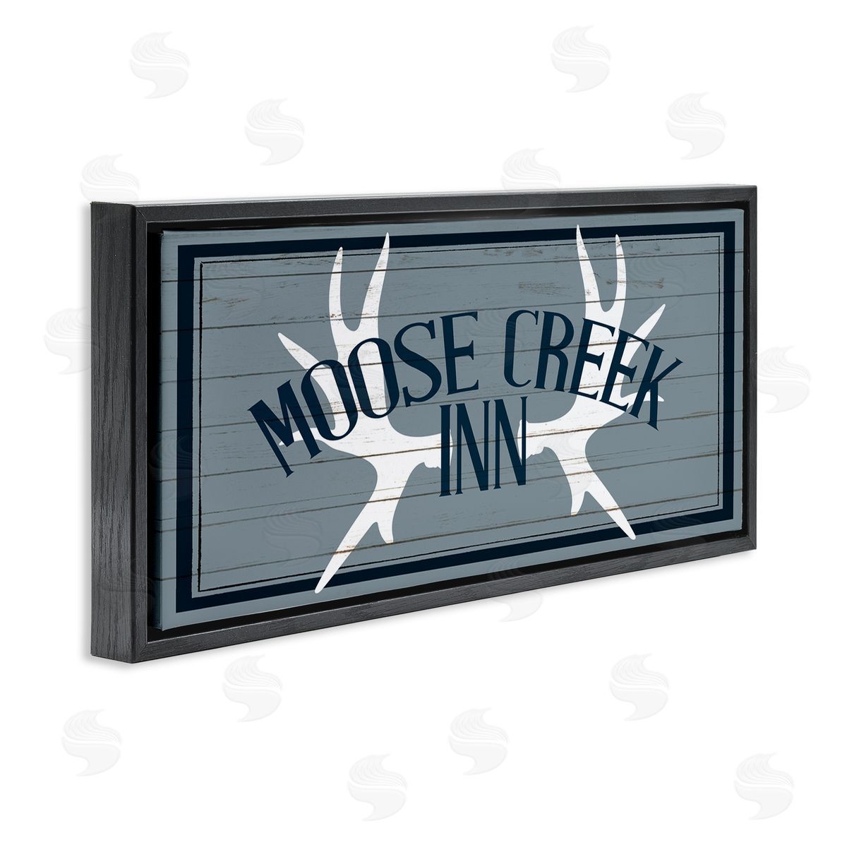 Kim Allen Blue Moose Creek Inn Sign Rustic Antlers Cabin Theme