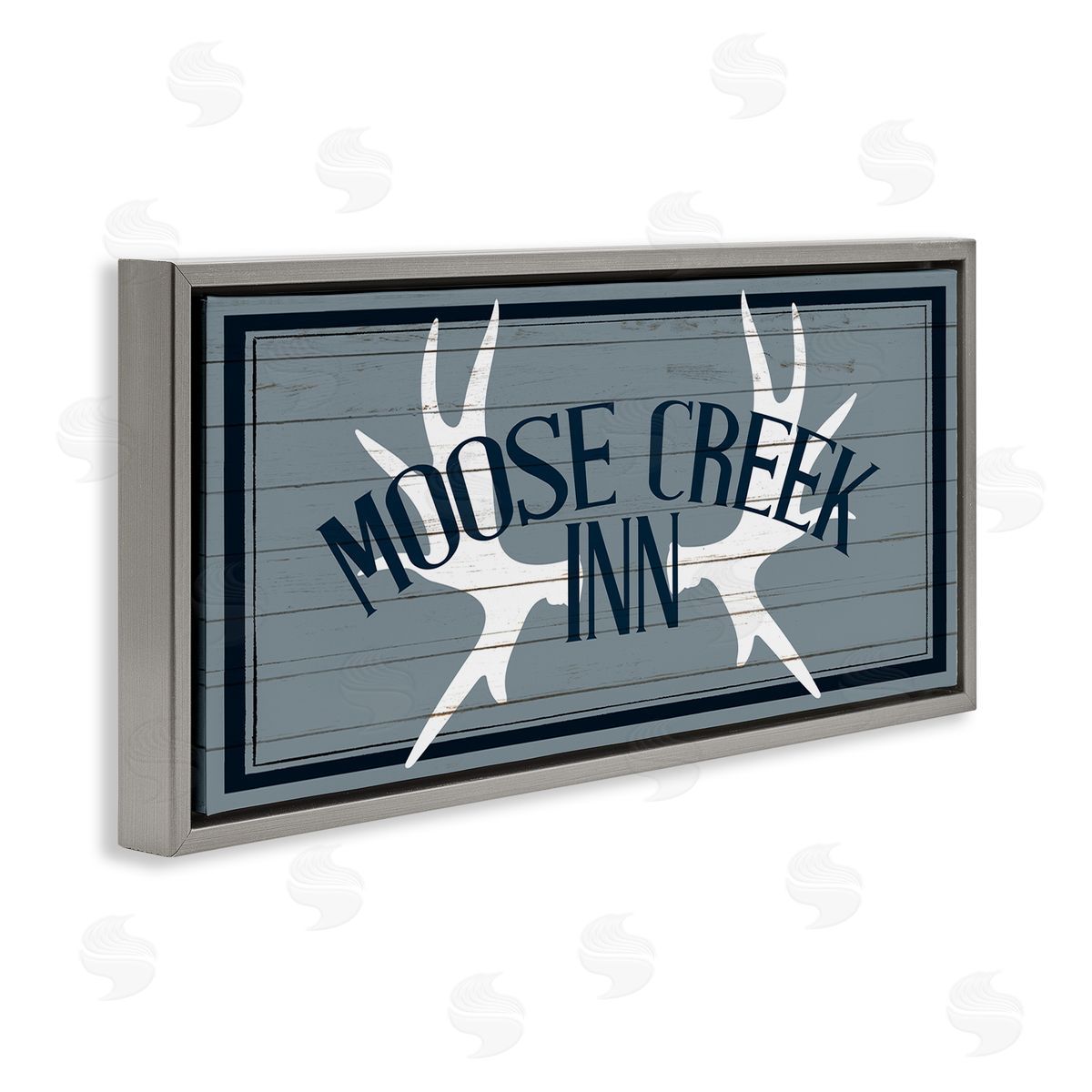 Kim Allen Blue Moose Creek Inn Sign Rustic Antlers Cabin Theme