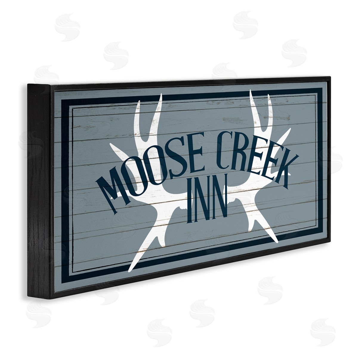Kim Allen Blue Moose Creek Inn Sign Rustic Antlers Cabin Theme
