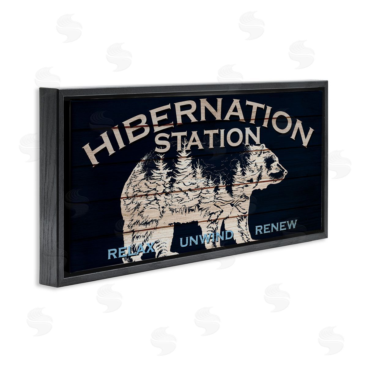 Kim Allen Hibernation Station Sign Wilderness Bear Trees Silhouette